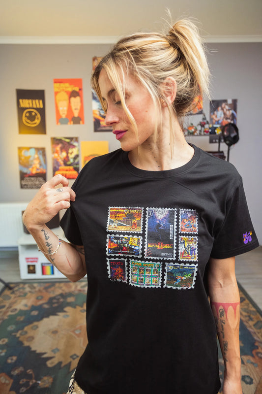 Polera Stamps - Classic Fight Games