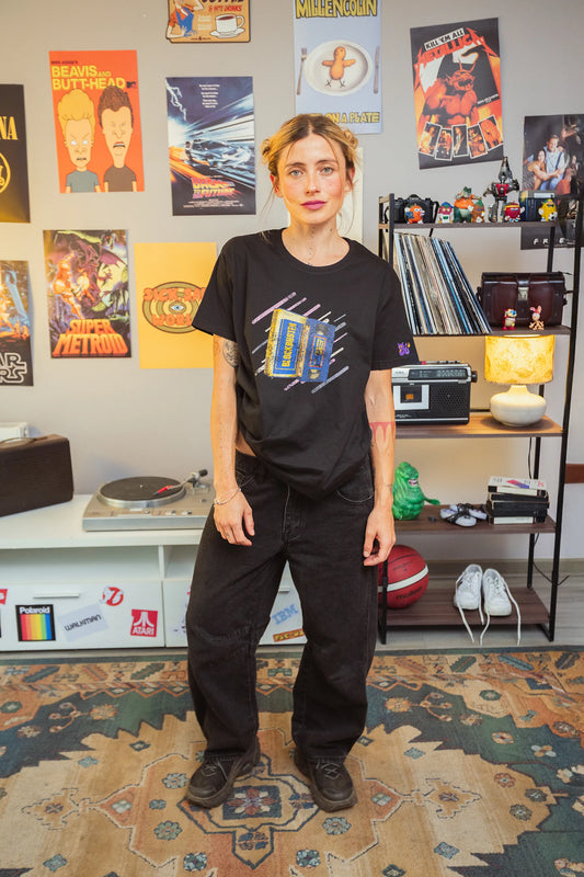 Polera old brands - Blockbuster Negra