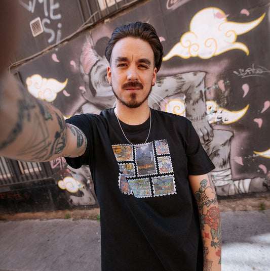 Polera Hombre Stamps - Classic Fight Games