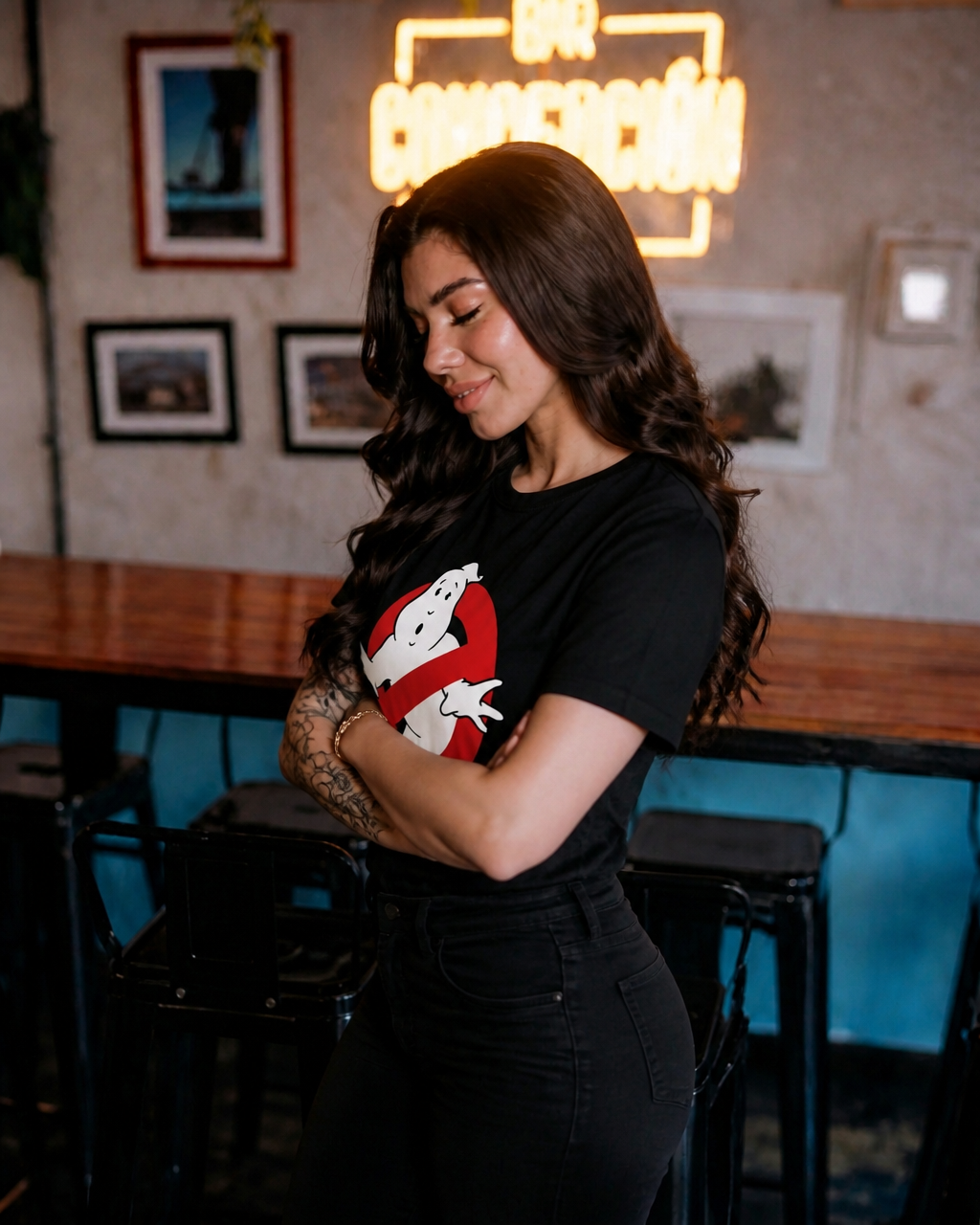 Polera BLOCKBUSTER Mujer Cazafantasmas
