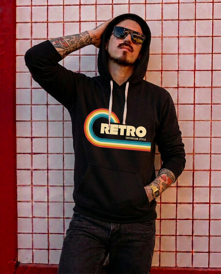 Poleron REWIND Hombre Retro
