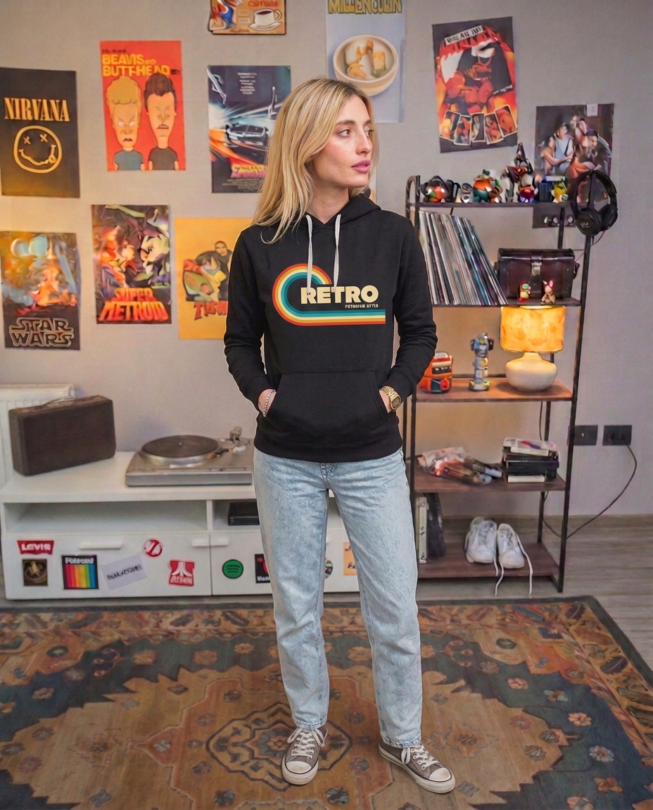 Poleron REWIND Mujer Retro