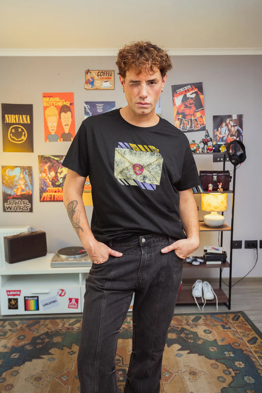 Polera Rewind Hombre - Village Negra