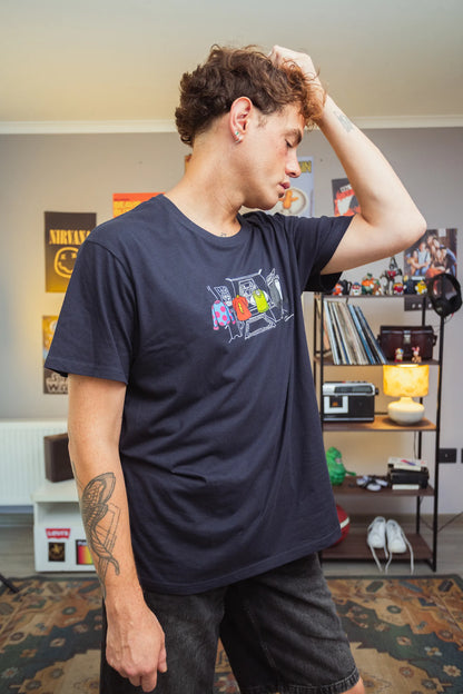 Polera Hombre Nickelodeon family - Doug Azul