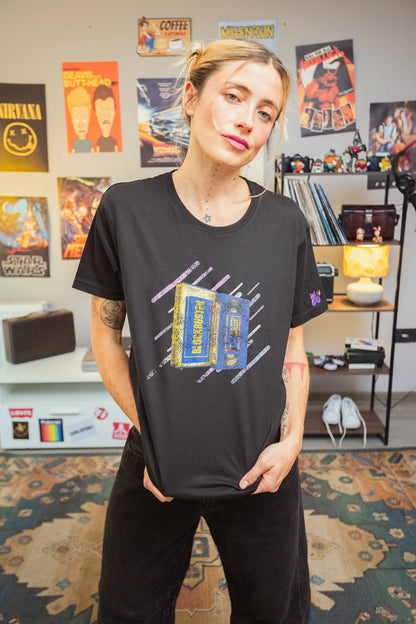 Polera Rewind Mujer - Blockbuster Negra