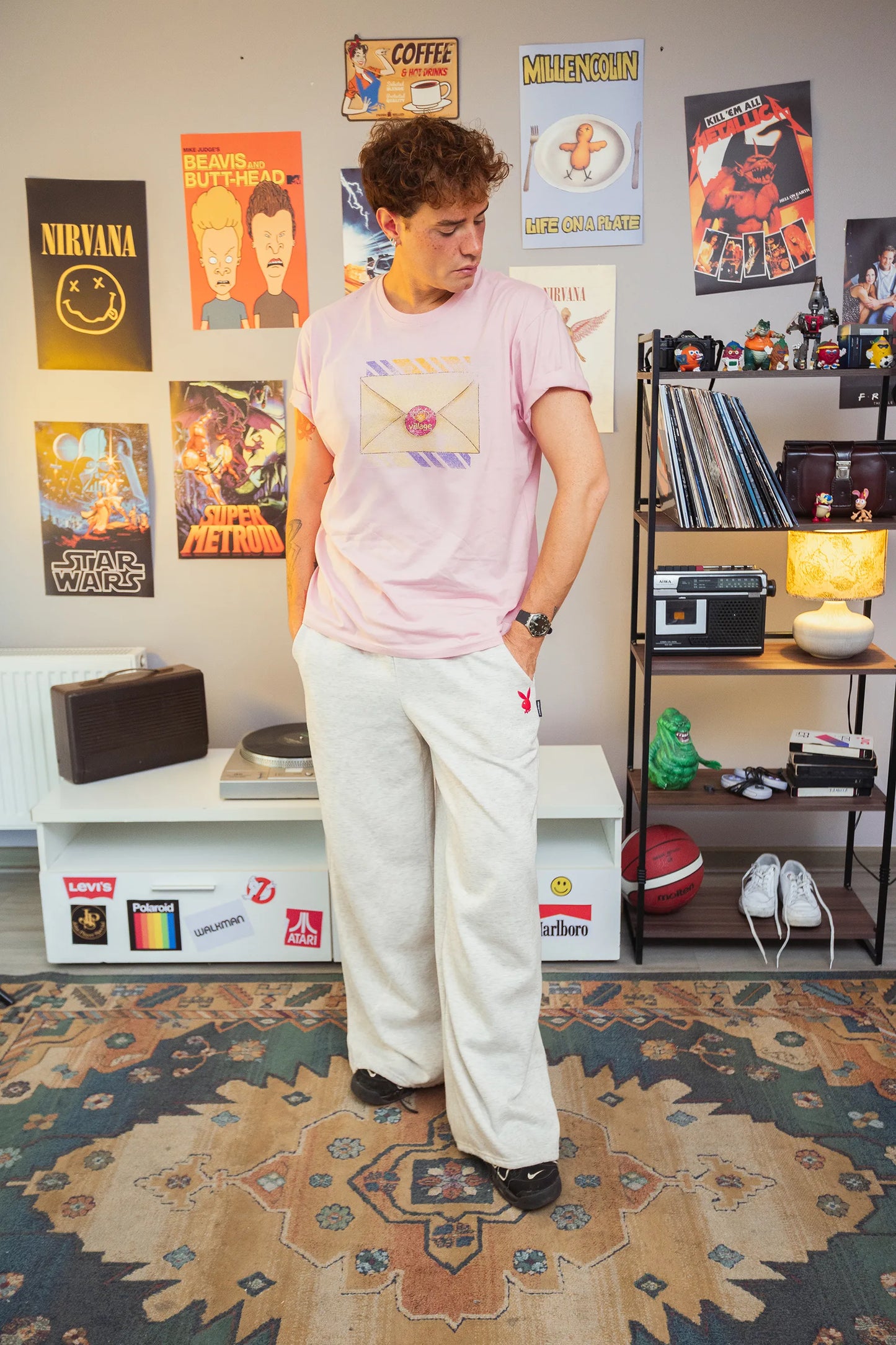 Polera Rewind Hombre - Village Rosa