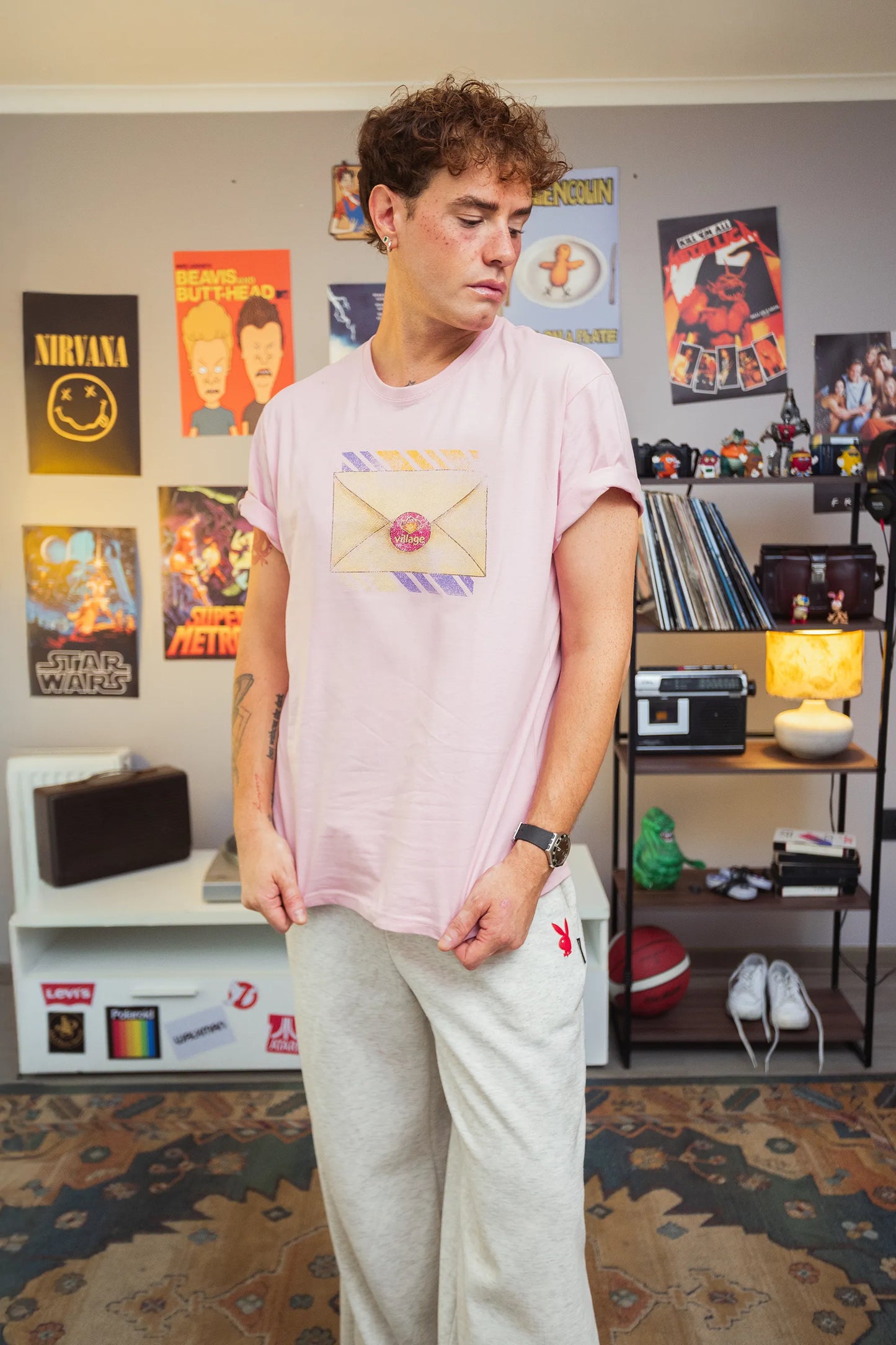 Polera Rewind Hombre - Village Rosa