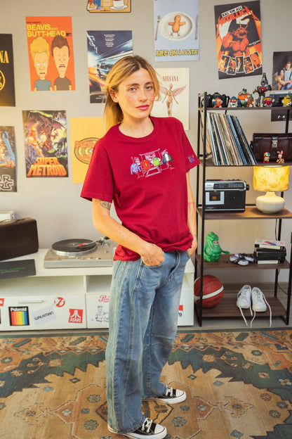 Polera Mujer Nickelodeon family - Doug Azul