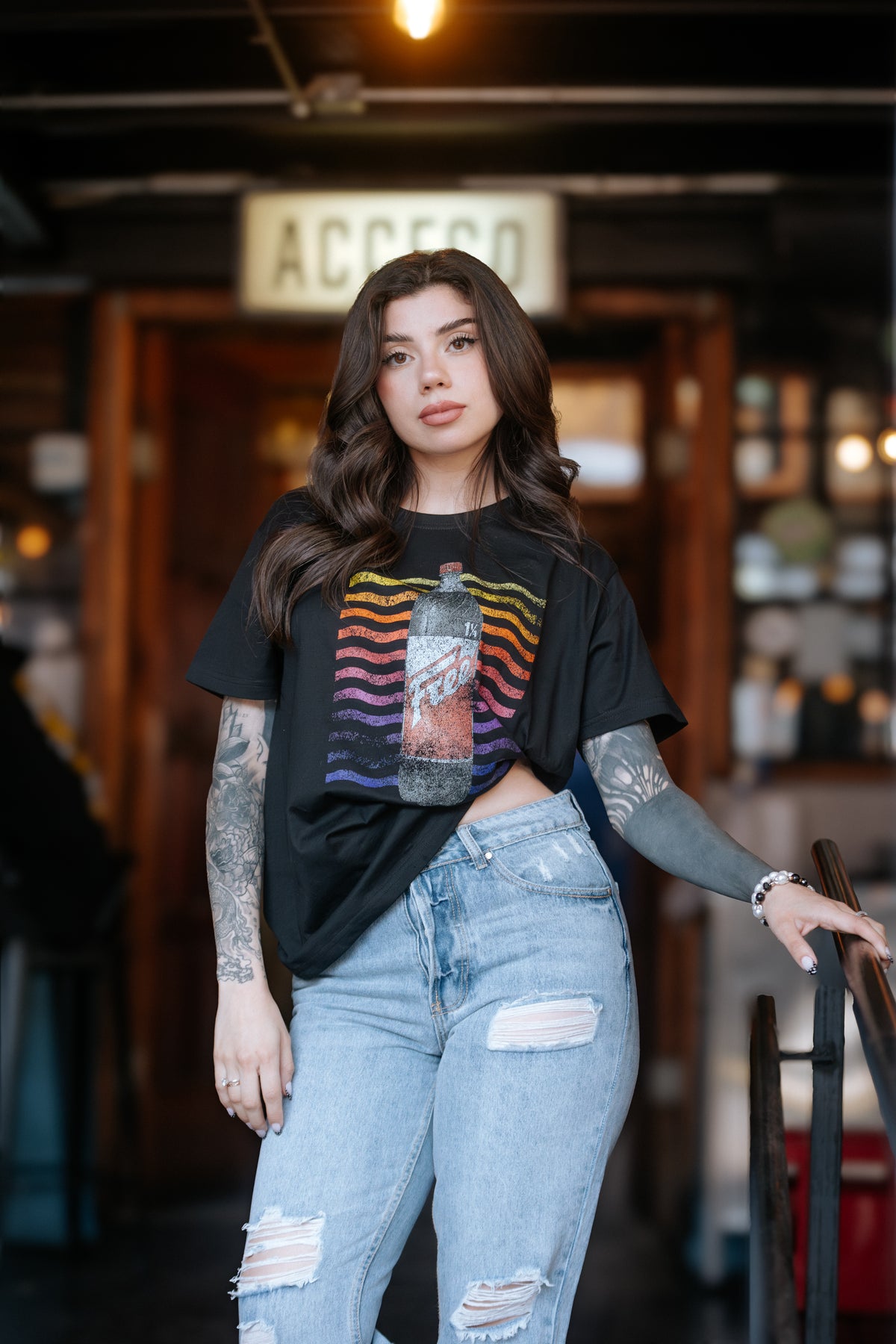 Polera Rewind Mujer - Free