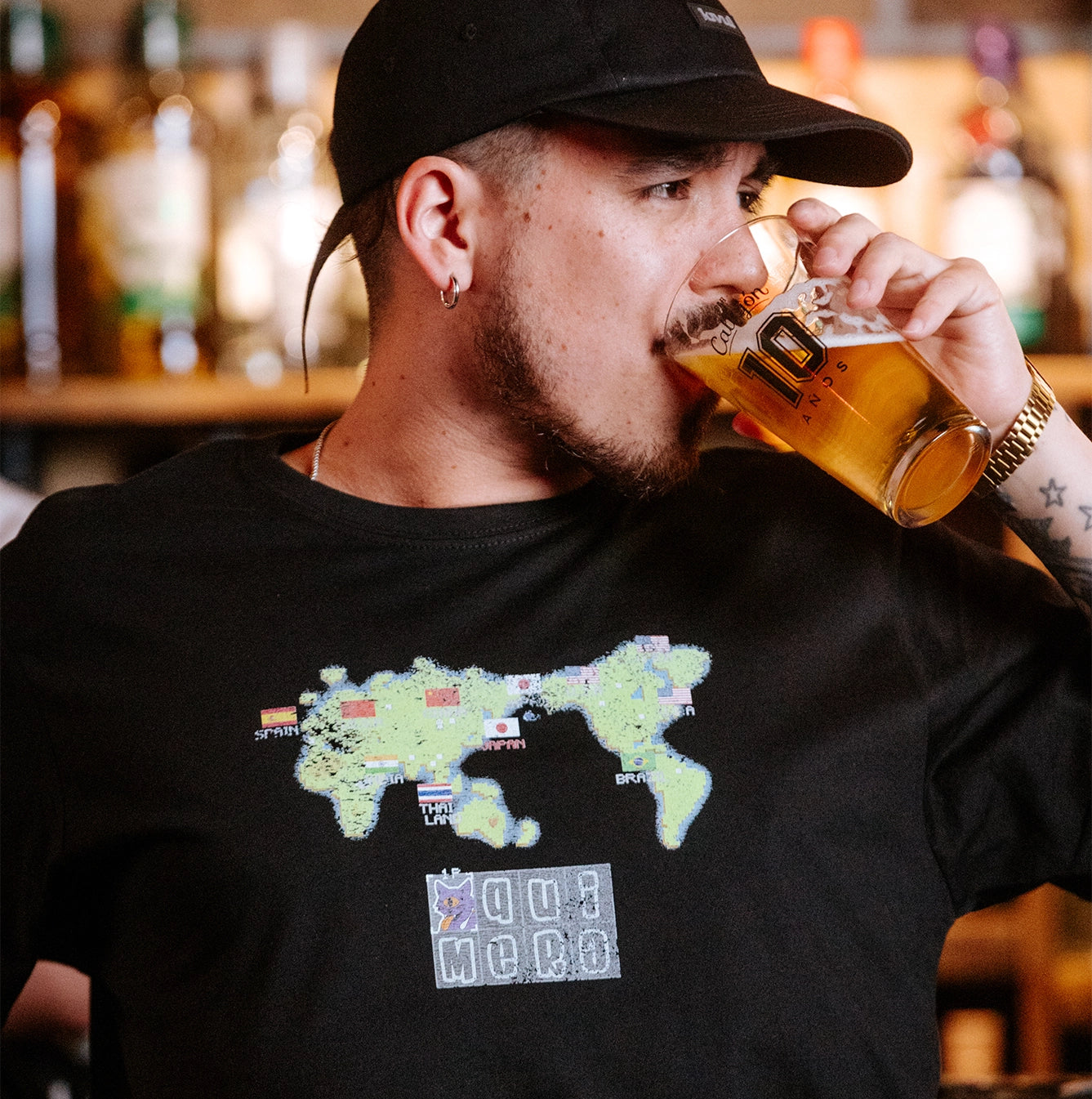 Polera Hombre Street Fighter - Fight Map
