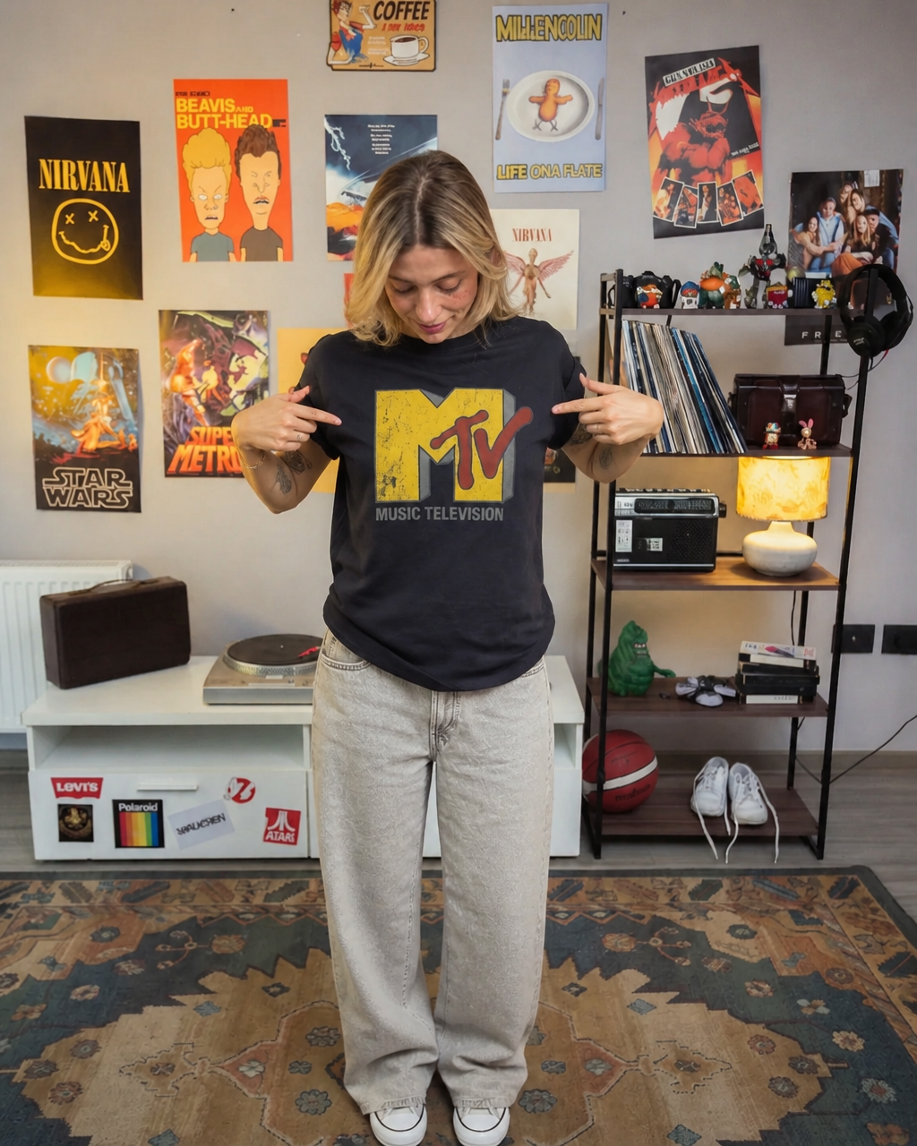 Polera MTV Mujer - Old Screen