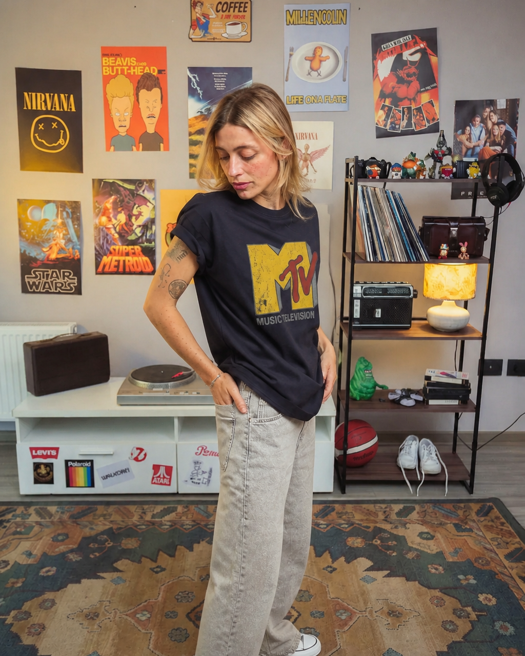 Polera MTV Mujer - Old Screen