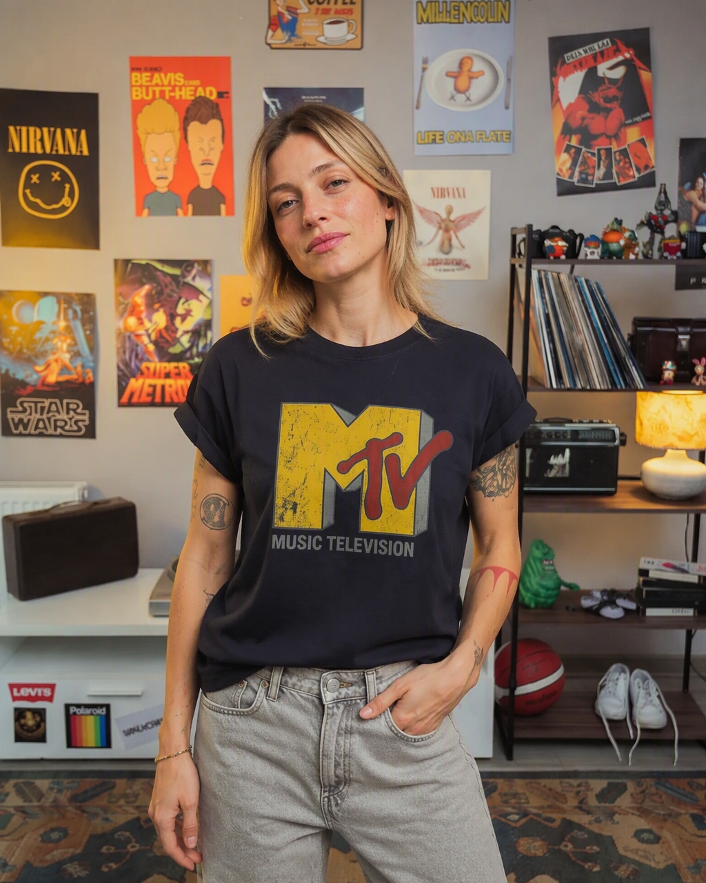 Polera MTV Mujer - Old Screen