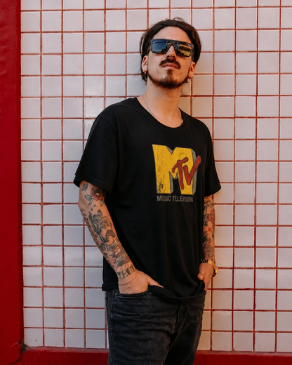 Polera MTV Hombre- Old Screen