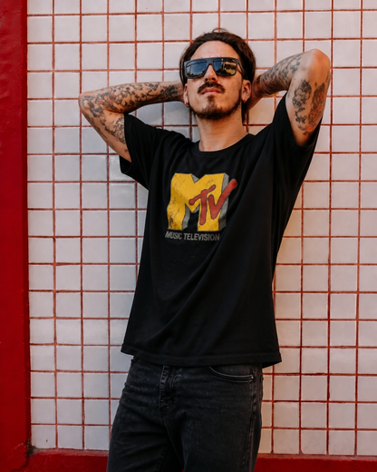 Polera MTV Hombre- Old Screen