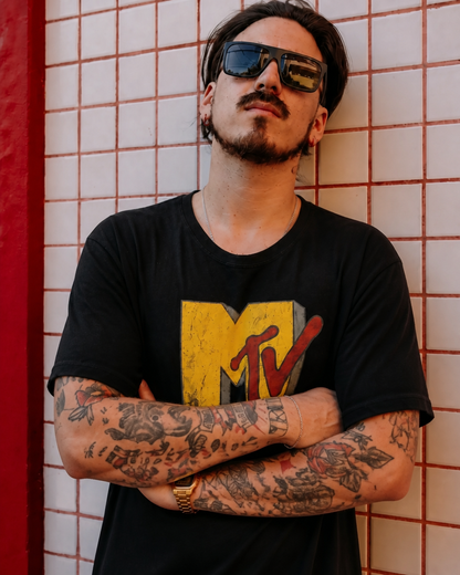 Polera MTV Hombre- Old Screen
