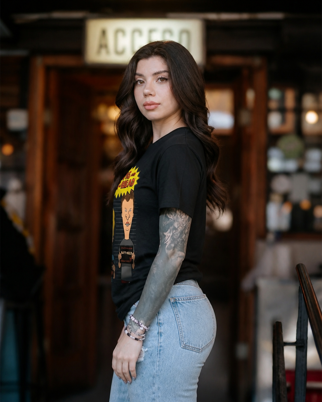 Polera MTV Mujer Beavis and Butt Head