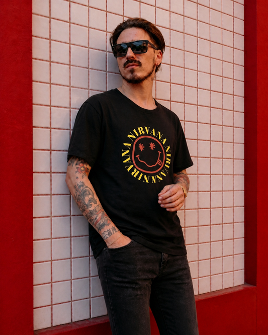 Polera MTV Hombre Nirvana black