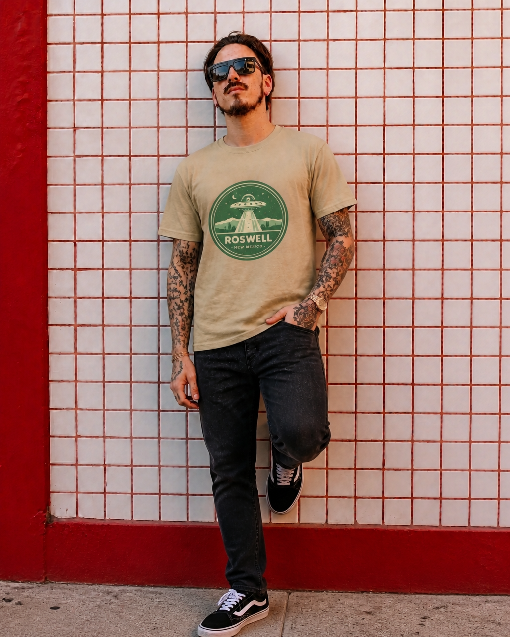 Polera REWIND Hombre Roswell