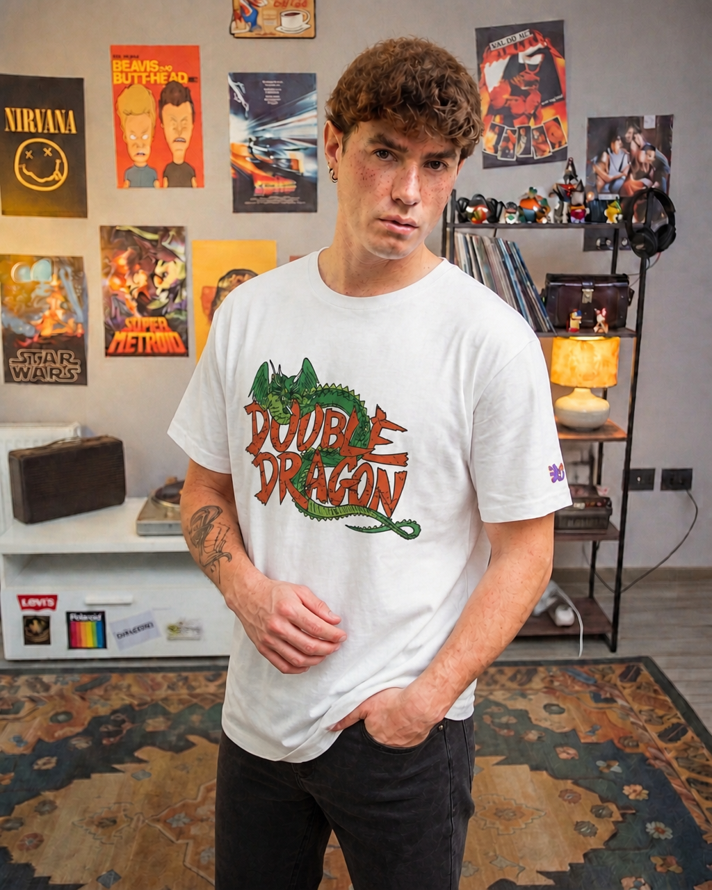 Polera FLIPPER Hombre Double dragon