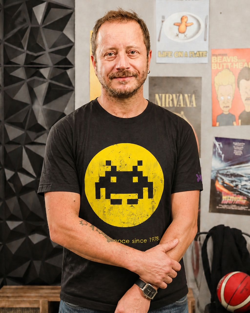 Polera FLIPPER Hombre Space invadets
