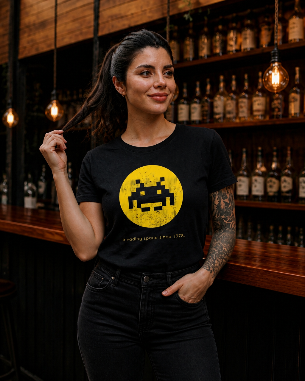 Polera FLIPPER Mujer Space invadets