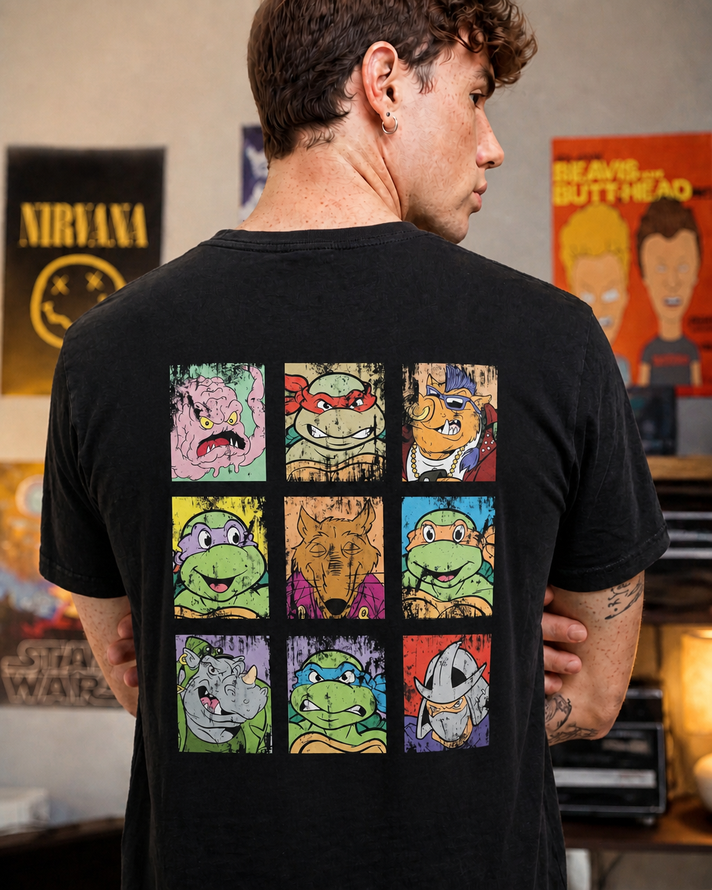 Polera FLIPPER Hombre TMNT
