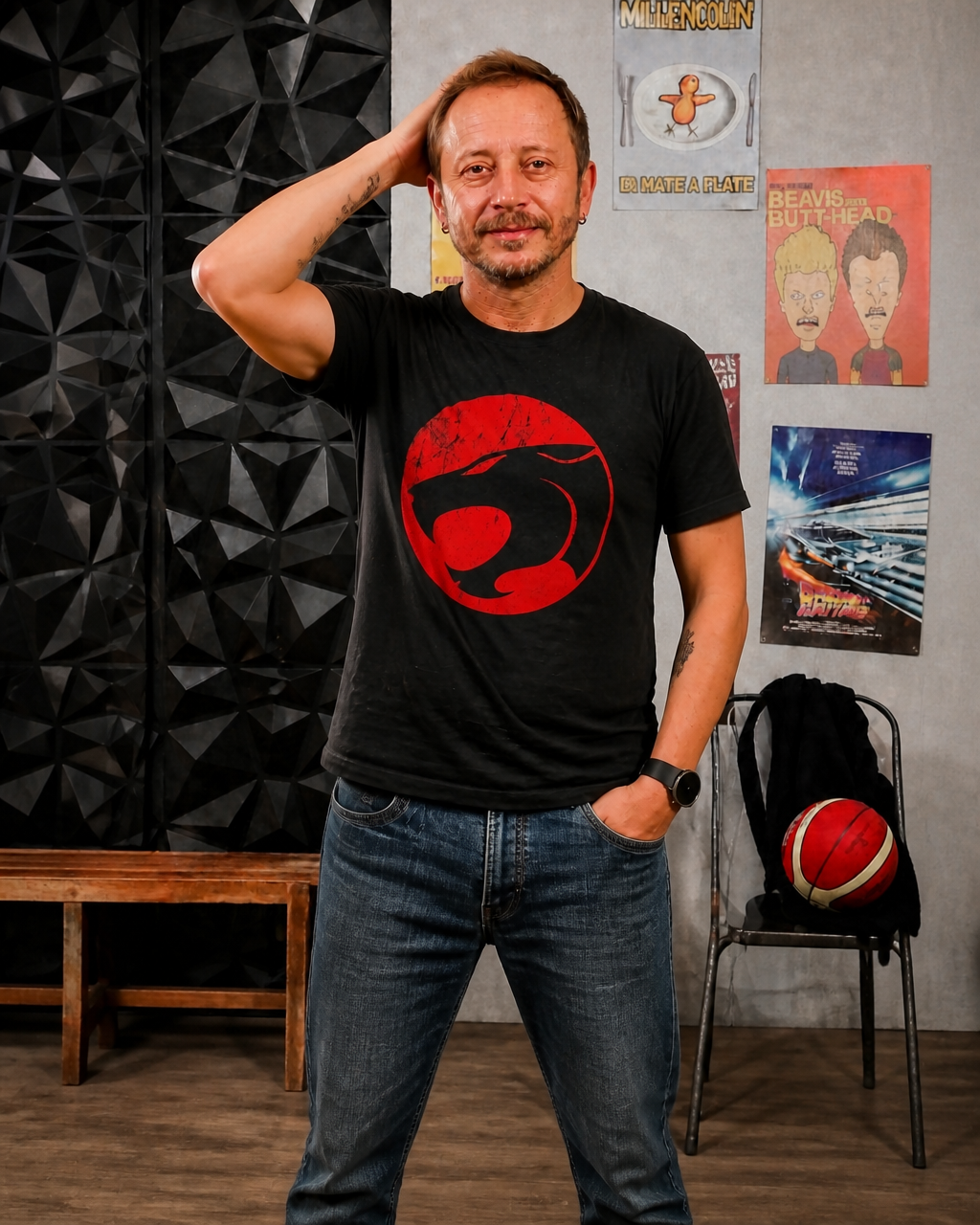 Polera CARICATURA Hombre Thundercat