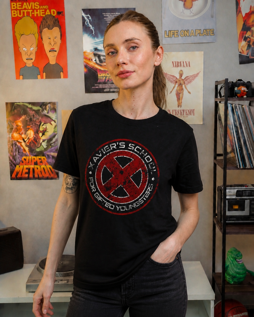 Polera BLOCKBUSTER Mujer X men