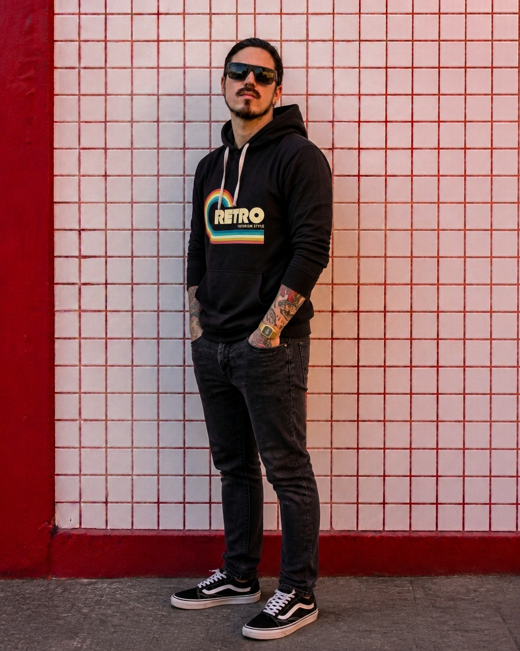 Poleron REWIND Hombre Retro