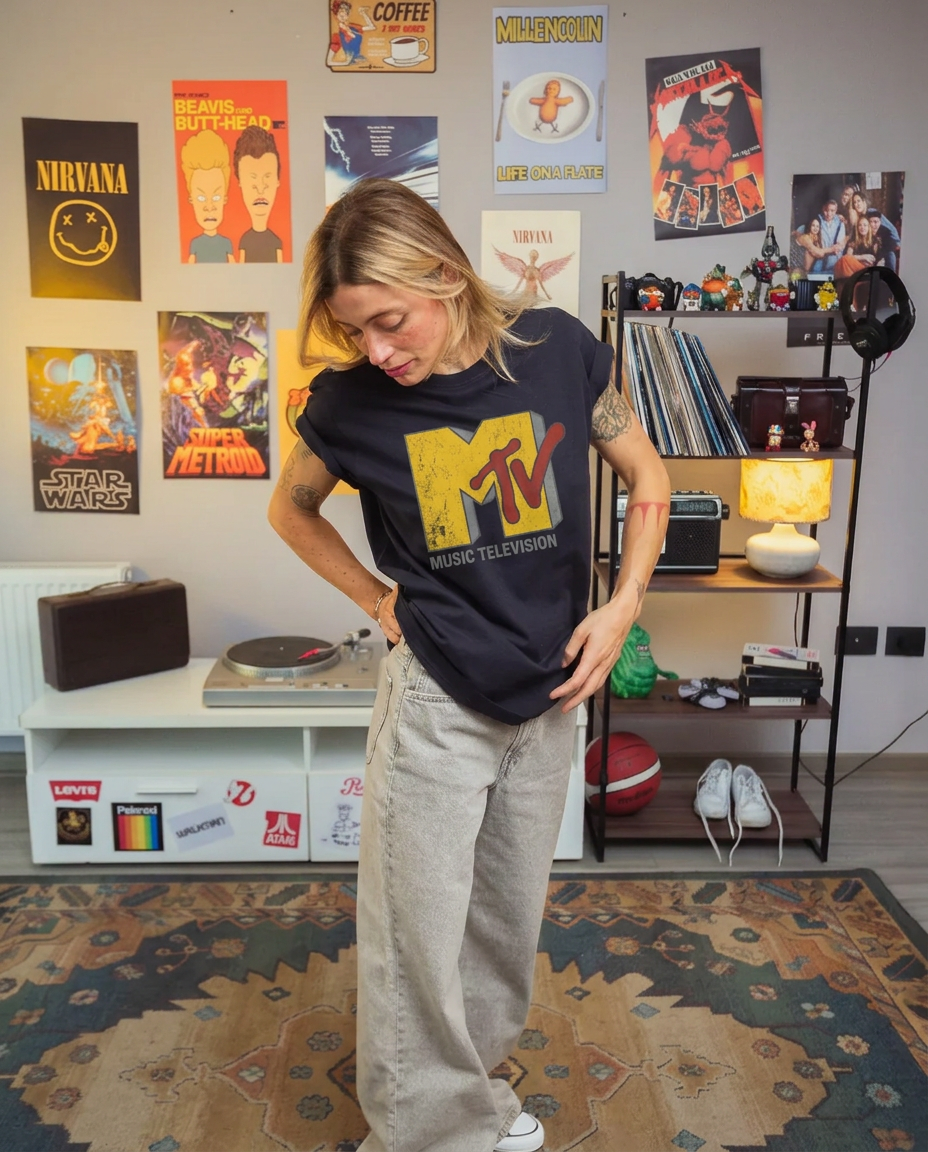Polera MTV Mujer - Old Screen