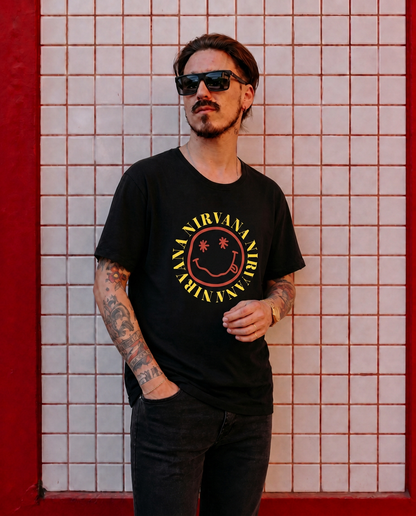 Polera MTV Hombre Nirvana black