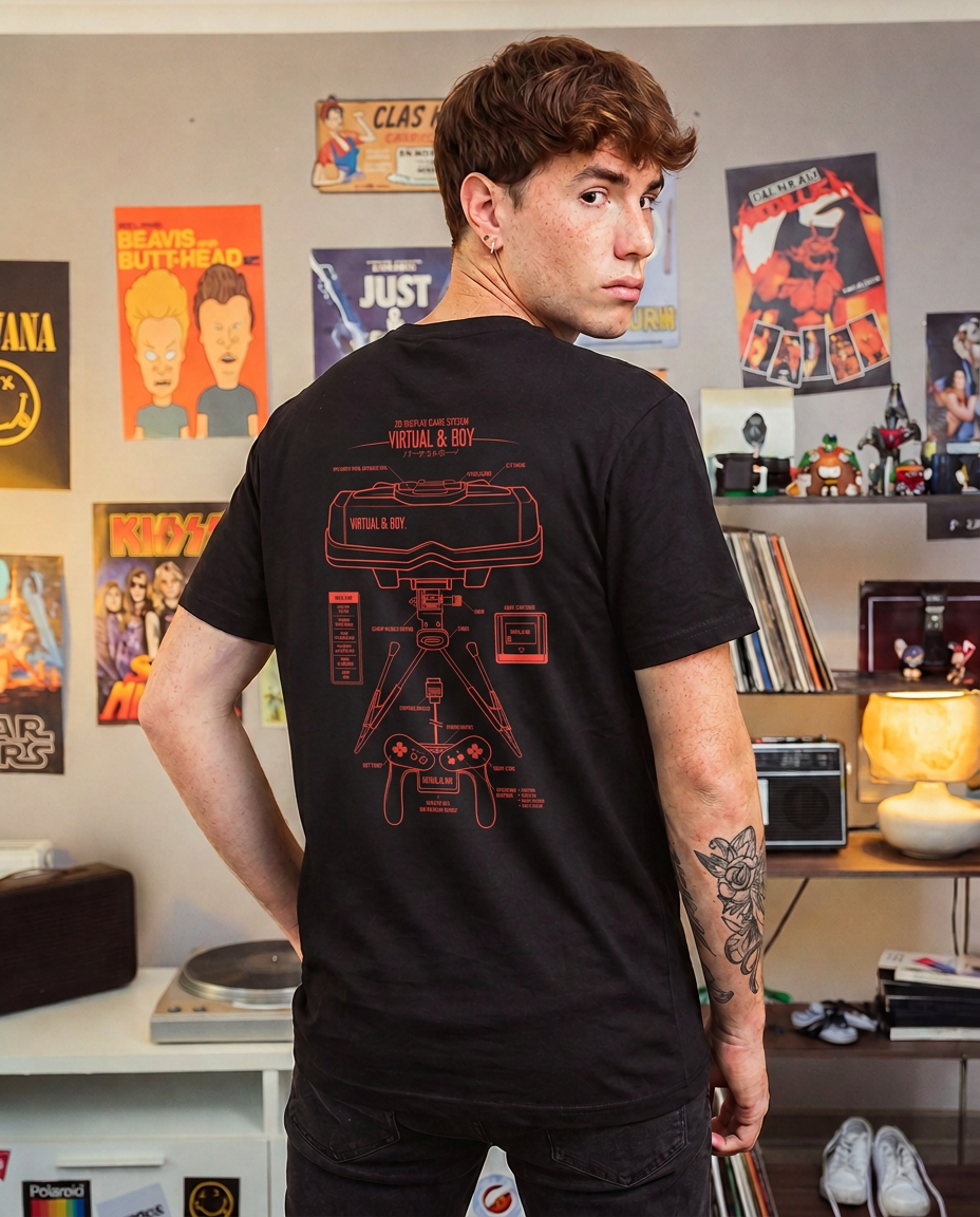 Polera CLUB NINTENDO Hombre Virtual boy
