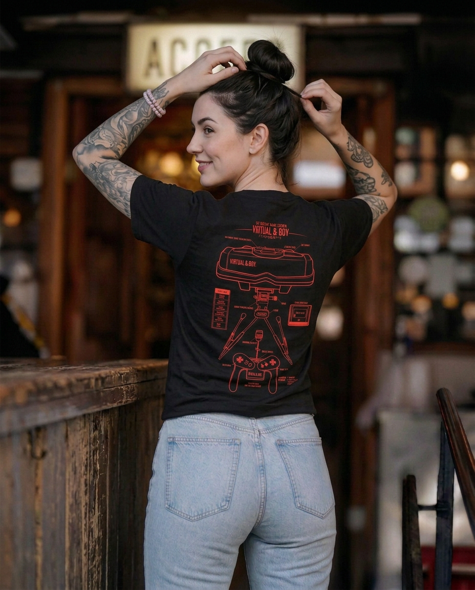 Polera CLUB NINTENDO Mujer Virtual boy