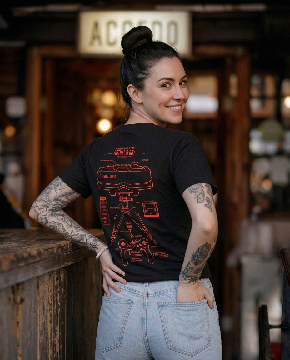 Polera CLUB NINTENDO Mujer Virtual boy