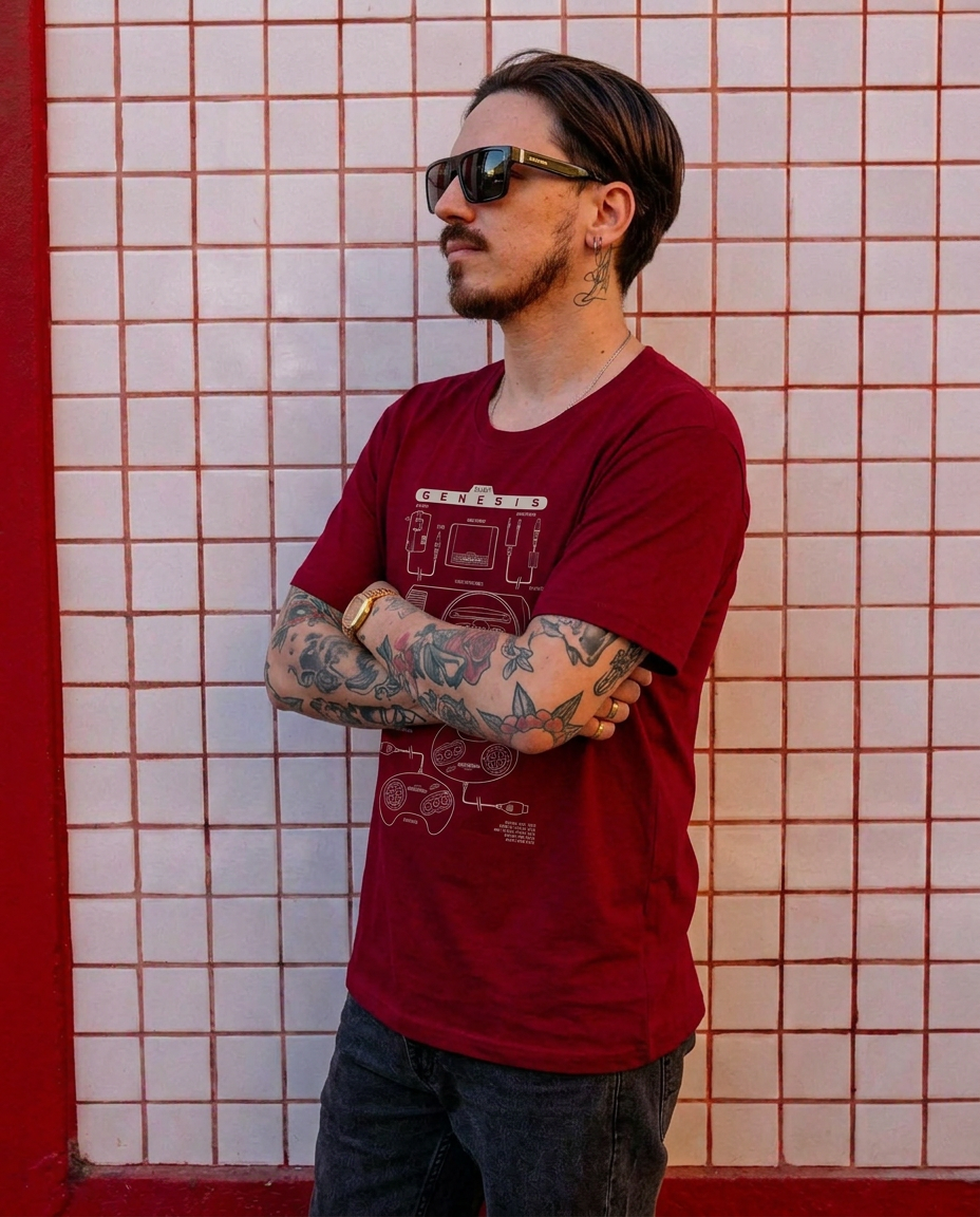 Polera CLUB NINTENDO Hombre Génesis