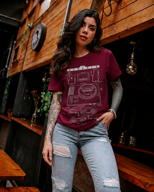 Polera CLUB NINTENDO Mujer Génesis