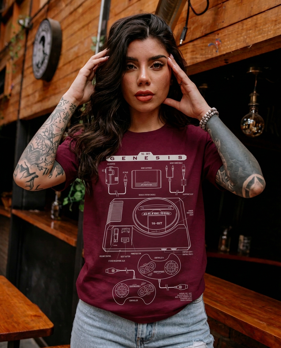 Polera CLUB NINTENDO Mujer Génesis