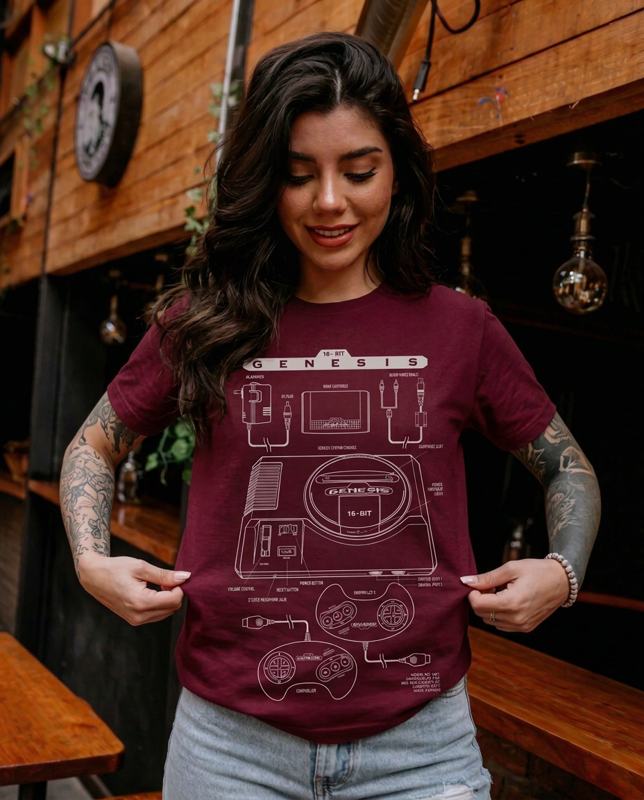Polera CLUB NINTENDO Mujer Génesis