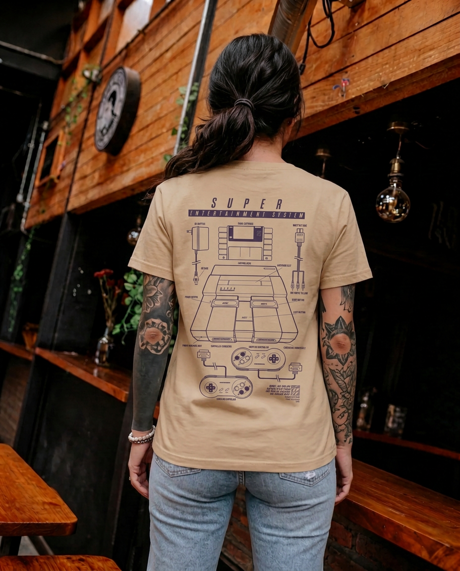 Polera CLUB NINTENDO Mujer Snes