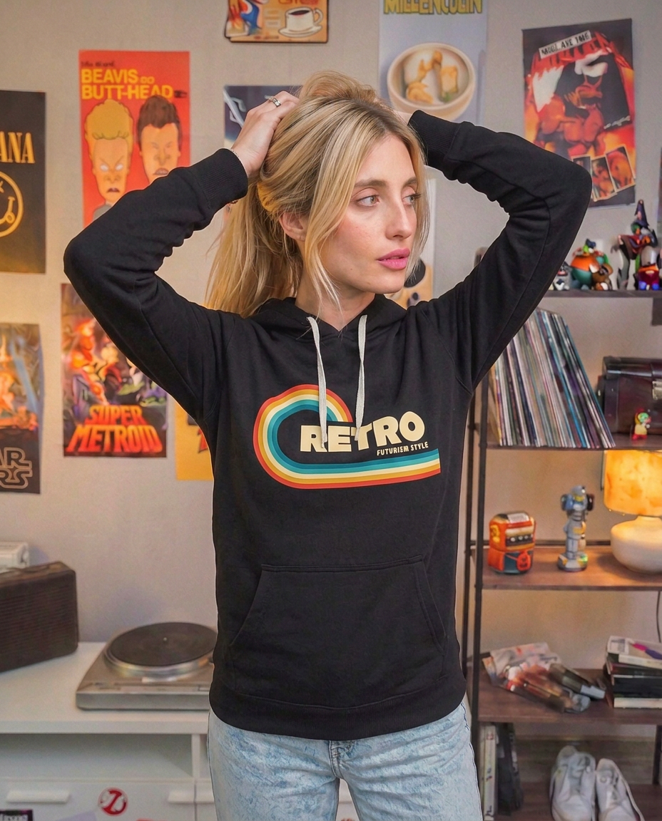 Poleron REWIND Mujer Retro